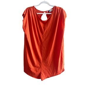 FREE PEOPLE BEACH Women's S Coral Beachy Romper Oversized Jumper Lightweight